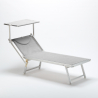 20er Set Sonnenliegen Aluminium mit Dach Italia 
