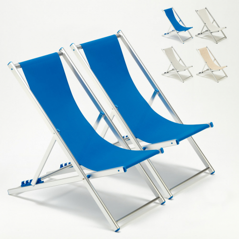 2 Liegestühle Klappbar Strandstühle Aluminium Angebot Riccione