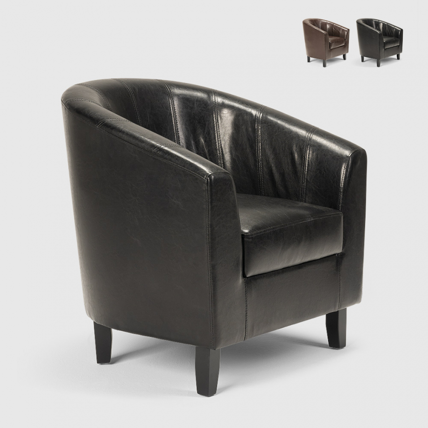 Kunstledersessel Cockpit-Sessel Lounge-Büro Wartezimmer Klassisches Design Seashell Angebot
