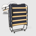 Klappbett mit Radmatratze und Lamellen 80x180 Ares 