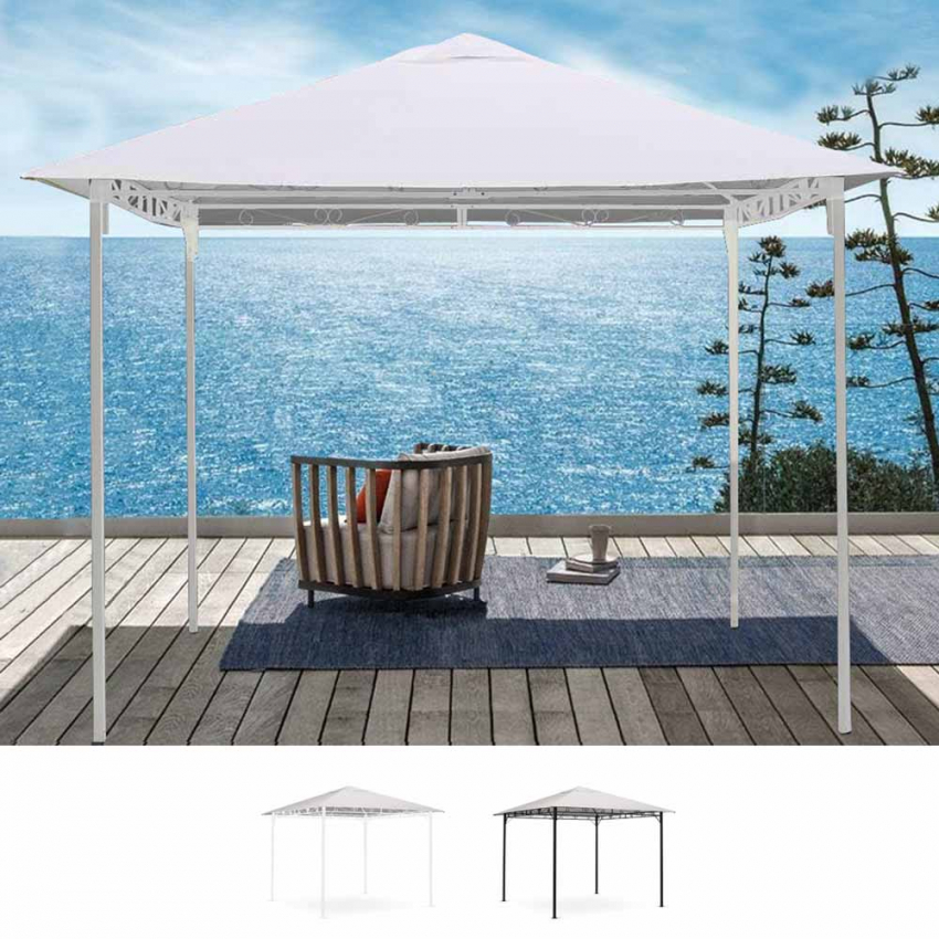Pavillon 3x3 Meter Garten Stahl winddicht Style UV Angebot Pavillon 3x3 Meter Garten Stahl winddicht Style UV Angebot