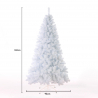 Schneeweißer realistischer künstlicher Weihnachtsbaum 180cm Gstaad Rabatte