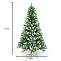 Künstlicher Weihnachtsbaum Geschmückt Deko 180 cm Bergen Katalog