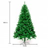 Künstlicher klassischer grüner PVC Weihnachtsbaum 180cm Stockholm Angebot