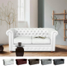 Chesterfield Design 2 Sitzer Capitonné Kunstleder Sofa Eigenschaften