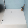Quadratische Duschwanne 90x90 bodenbündig im modernen Bad aus Harz Stone Verkauf