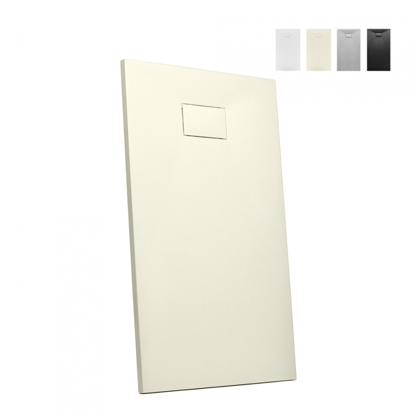 Harzduschwanne bodenbündig rechteckig 140x90 modernes Design Stone Lagerbestand Harzduschwanne bodenbündig rechteckig 140x90 modernes Design Stone Lagerbestand