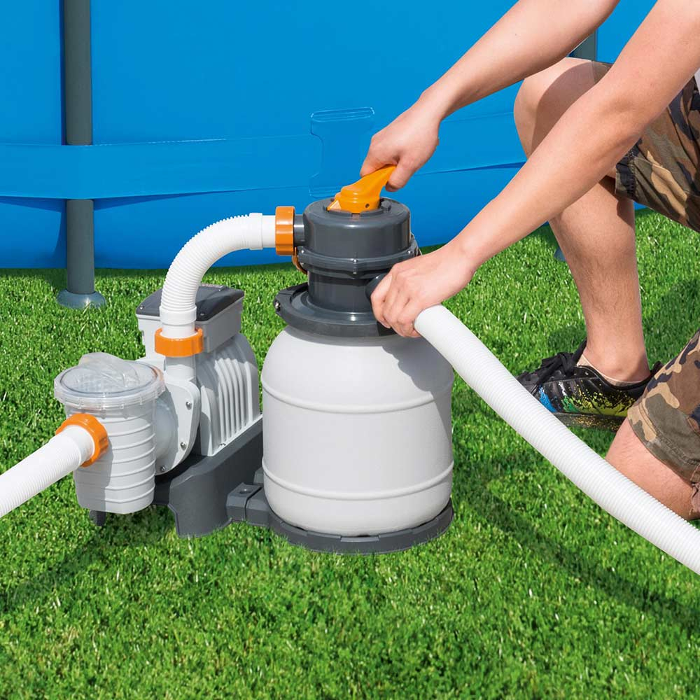 Bestway 58497 Flowclear Sandfilteranlage für Pools mit Umwälzleistung 5