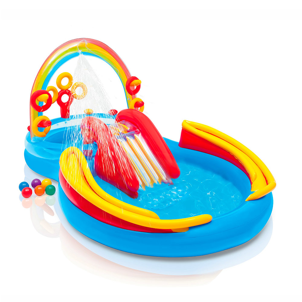 Intex 57453 Rainbow Ring Playcenter Aufblasbares Kinderpool Planschbecken