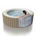 Intex 28428 Bubble Massage Pure Spa Aufblasbarer Whirlpool 216x71 cm 