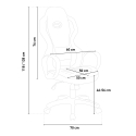 Stuhl für Bürosportrennen Ergonomisches Öko-Leder F1 Fire Rabatte