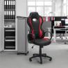 Stuhl für Bürosportrennen Ergonomisches Öko-Leder F1 Fire Verkauf