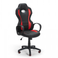 Stuhl für Bürosportrennen Ergonomisches Öko-Leder F1 Fire Aktion