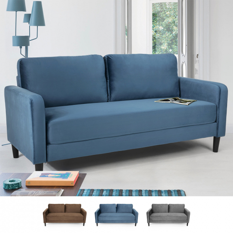 Modernes Design 3-Sitzer Sofa für Wohnzimmer in Portland Stoff Aktion