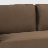 Modernes Design 3-Sitzer Sofa für Wohnzimmer in Portland Stoff 