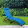 Klappbare Strandliege Liegestuhl Sonnenliege für Strand und Garten Pasha Luxury Lagerbestand