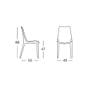 Moderne Transparenter Designstühle für Küchen Bars Restaurants Scab Vanity Rabatte