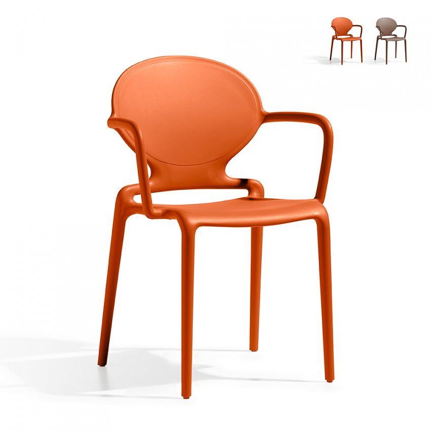 Stuhl mit Armlehnen modernes Design für Küche Bar Restaurant Scab Gio Arm Aktion