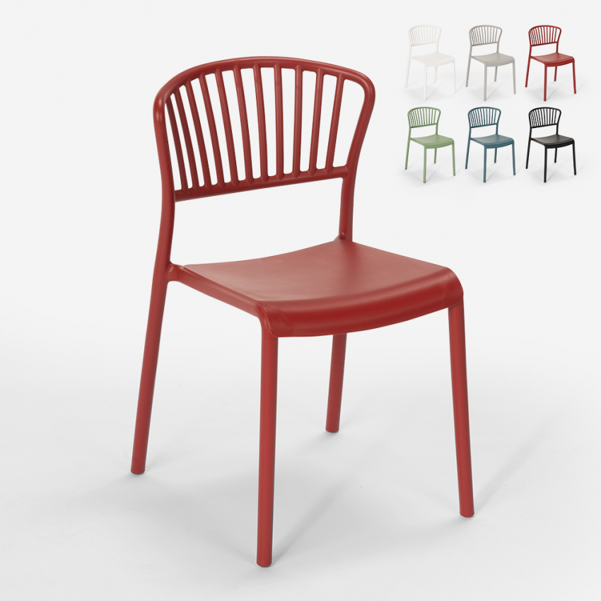 Stuhl in modernem Design aus Polypropylen für Küche Bar Restaurant und Außen Vivienne Rabatte