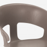 Stuhl im modernen Design aus Metall und Polypropylen für Küche Bar Restaurant Evelyn 