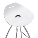 Transparenter Designhocker mit Stahlbeinen für die Küche Bar Scab Frog h65 Auswahl
