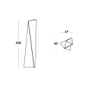 Zeitgenössische moderne Design Stehlampe Säule Slide Manhattan Lagerbestand