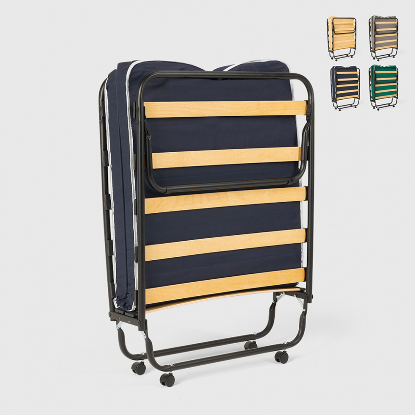 Klappbett mit Radmatratze und Lamellen 80x180 Ares Angebot Klappbett mit Radmatratze und Lamellen 80x180 Ares Angebot