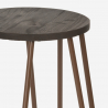Hoher Hocker Industrielles Design Metall Holz für Bars, Restaurants, Küchen Carbon Top Preis