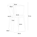 Stuhl im industriestil stahl armlehnen für bar und küche Ferrum Arm 