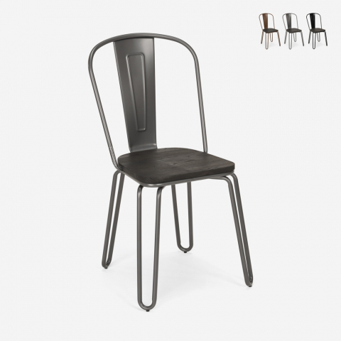 stühle stuhl aus stahl im-stil für bar und küche ferrum one Aktion