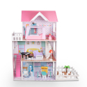 3-stöckiges Puppenhaus aus Holz mit Accessoires Mädchen Pretty House XXL Angebot