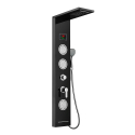 Stahlduschsäulenverkleidung mit LED-Display-Hydromassage-Wasserfallmischer Abano Verkauf