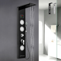 Stahlduschsäulenverkleidung mit LED-Display-Hydromassage-Wasserfallmischer Abano Aktion