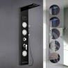 Stahlduschsäulenverkleidung mit LED-Display-Hydromassage-Wasserfallmischer Abano Angebot