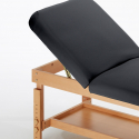 Stationäre Profi-Massageliege Holz 2 Zonen 225 cm Comfort Kosten