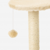 Kratzsäule für Katzen Bogen Tunnel Sisal-Seil Entspannungsball 45 cm Manx Auswahl
