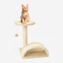 Kratzsäule für Katzen Bogen Tunnel Sisal-Seil Entspannungsball 45 cm Manx Rabatte