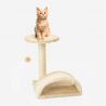 Kratzsäule für Katzen Bogen Tunnel Sisal-Seil Entspannungsball 45 cm Manx Rabatte