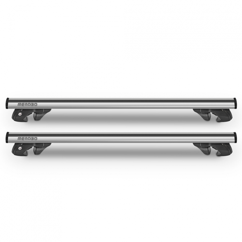 Universelle Dachträger für Autos mit erhöhter Reling Menabò Jackson XL Silber Aktion Universelle Dachträger für Autos mit erhöhter Reling Menabò Jackson XL Silber Aktion