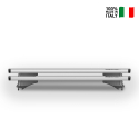 Universelle Dachträger für Autos, Flush/Raised Rails, Menabò Leopard Silber Verkauf
