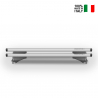 Universelle Dachträger für Autos, Flush/Raised Rails, Menabò Leopard Silber Verkauf