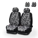 Paar universelle Vordersitzbezüge Camouflage für Autos mit Kopfstütze Panzer Sales