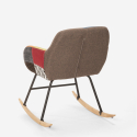 Schaukelstuhl in modernem Patchwork Design aus Stoff Woodpecker Preis