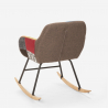 Schaukelstuhl in modernem Patchwork Design aus Stoff Woodpecker Preis