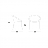 Moderner Design Stuhl für Garten Bar Küche Restaurant Scab Bon Bon Sales