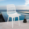 Polypropylen Stuhl für Küche, Bar, Restaurant, moderner Garten Bluetit Maße