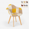 Patchwork Sessel Stuhl Nordisches Design Wohnzimmer Küche Studio Herion Maße
