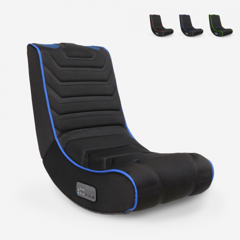 Floor Rockers ergonomischer Gaming-Stuhl mit Bluetooth-Musiklautsprechern Dragon Aktion