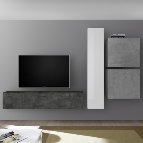 Modulares Wohnzimmer-TV-Wandsystem mit modernem Design Infinity 79