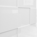Weiße 2-türige Anrichte Dama Lola Wh für Wohnzimmer und Esszimmer Sales